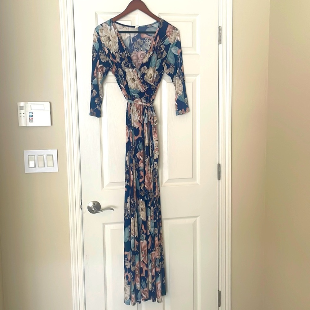 Pinkblush Maternity floral long dress